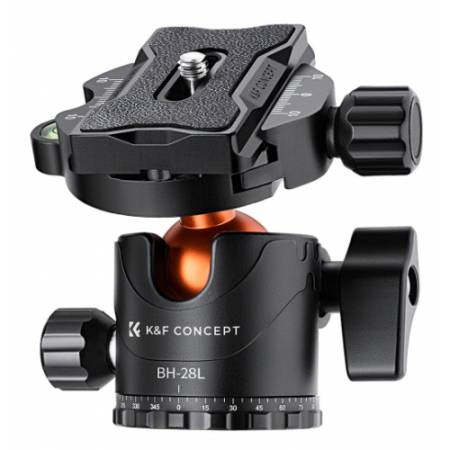 K&F Concept KF4169 - zestaw fotograficzny, statyw Alu K234A7 + głowica kulowa BH-28L